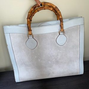 Gucci Vintage Large Bamboo Diana Tote